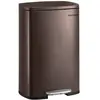 SONGMICS Poubelle de cuisine 50L, Marron