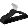 SONGMICS Cintres en velours antiglisse, Noir / 20