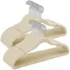 SONGMICS Cintres en velours antiglisse, Beige Sable / 50