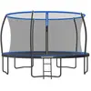 SONGMICS Trampoline extérieur avec échelle ( 427Diamètre cm), bleu