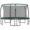 SONGMICS Trampoline extérieur avec échelle ( 427Diamètre cm), vert