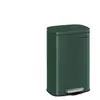 SONGMICS Poubelle de cuisine 50L, Vert Rétro / 43,2L x 37,1l x 63,2H cm