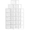 SONGMICS Lot de 12 boîtes à chaussures transparent, Lot de 18