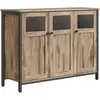 VASAGLE Buffet marron camel et noir