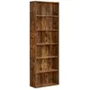 VASAGLE Étagère de Rangement 6 Niveaux 24 x 60 x 178.5 cm Marron Rustique