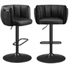 Tabourets de bar 2 places pivotants 360° - Hauteur réglable