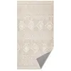 SONGMICS HOME Tapis Décoratif, 80 x 150 cm, Antidérapant, pour Salon, Lavable en Machine, Style Bohème, Beige Cappuccino