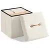 SONGMICS Tabouret de rangement, 38 x 38 x 38 cm