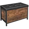 VASAGLE Banc de rangement industriel