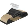 Songmics Cintres en plastique antiglisse, Noir + Marron / Lot de 20