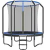 SONGMICS Trampoline de jardin rond pour enfants, Bleu / 244 Diamètre cm