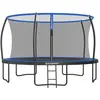 SONGMICS Trampoline extérieur avec échelle, bleu