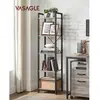 VASAGLE Étagère de rangement à 5 niveaux, Greige + Noir