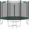 SONGMICS Trampoline extérieur avec filet de protection, Vert Nouveau / Ø 366 cm