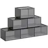 SONGMICS Boîtes à chaussures lot de 6 gris