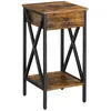 VASAGLE Table d’appoint design X