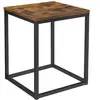 VASAGLE Table d'appoint marron rustique