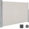 Paravent rétractable SONGMICS - Beige - 200 x 350 cm - Brise-vue - Pro...
