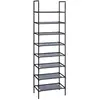 SONGMICS Étagère À Chaussures 4 Niveaux, Gris