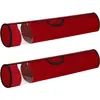 SONGMICS Sac de rangement pour Noël, Rouge / 2 / 150 x 55 x 62 cm