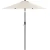 SONGMICS Parasol de jardin 2 m, Beige