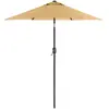 SONGMICS Parasol de jardin 2 m, Taupe