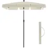 SONGMICS Parasol avec sac de transport, Beige / 1,8 x 1,25 m