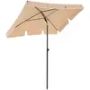 SONGMICS Parasol avec sac de transport, Taupe / 1,8 x 1,25 m