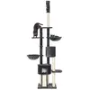 Feandrea Arbre à Chat, Tour de Jeux, 2,4-2,6 m, Gris Anthracite PCT110G01