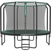 SONGMICS Trampoline de jardin avec filet de sécurité, Vert Foncé / 366 X 90 cm