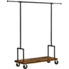 VASAGLE Portant roulettes industriel