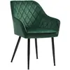 SONGMICS Chaise de Salle à Manger, Vert, Taille Unique