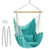 SONGMICS Fauteuil suspendu avec 2 coussins, Turquoise
