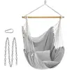 SONGMICS Fauteuil suspendu avec 2 coussins, Gris
