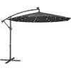 Parasol déporté avec LED protège du soleil au jardin ou à la terrasse
