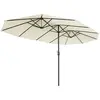 SONGMICS Parasol large pour terrasse (460 x 270 cm), Beige