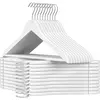 SONGMICS Cintres en bois antiglisse, Blanc / 20