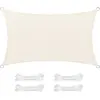 SONGMICS Voile d'ombrage, Beige