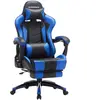 SONGMICS Chaise gaming sport bleu