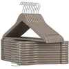 Cintres bois antidérapant crochet pivotant, Grège / 20