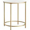 Vasagle Petite table verre doré