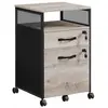 Caisson de Bureau - VASAGLE - OFC077B02 - 2 tiroirs verrouillables - Compartiment ouvert - Gris