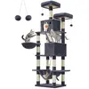 Feandrea Grand Arbre À Chat, Tour De Jeu 206 Cm, Gris Anthracite