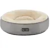 Feandrea Panier pour Chien Rond, Lit Chat Donuts, ø 50 cm, Gris Clair PGW050G01