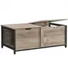 VASAGLE Table basse rangement grège