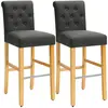 SONGMICS   Chaises hautes gris foncé