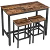 VASAGLE Lot Table et chaises de bar