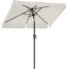 SONGMICS Parasol rectangulaire 200 x 150 cm sans pied gris, Beige