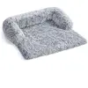 Feandrea FluffyHug Panier pour Chien, 95 x 85 x 16 cm / Gris Ombré