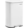 SONGMICS Poubelle de cuisine 50L, Blanc / 42,5L x 31,8l x 65,7H cm